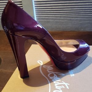 Christian Louboutin Purple Metallic Pumps